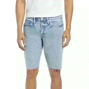 NWT! Frame L’Homme Cut Off Shorts in Bluebell Wash